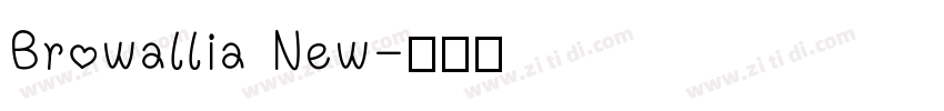 Browallia New字体转换
